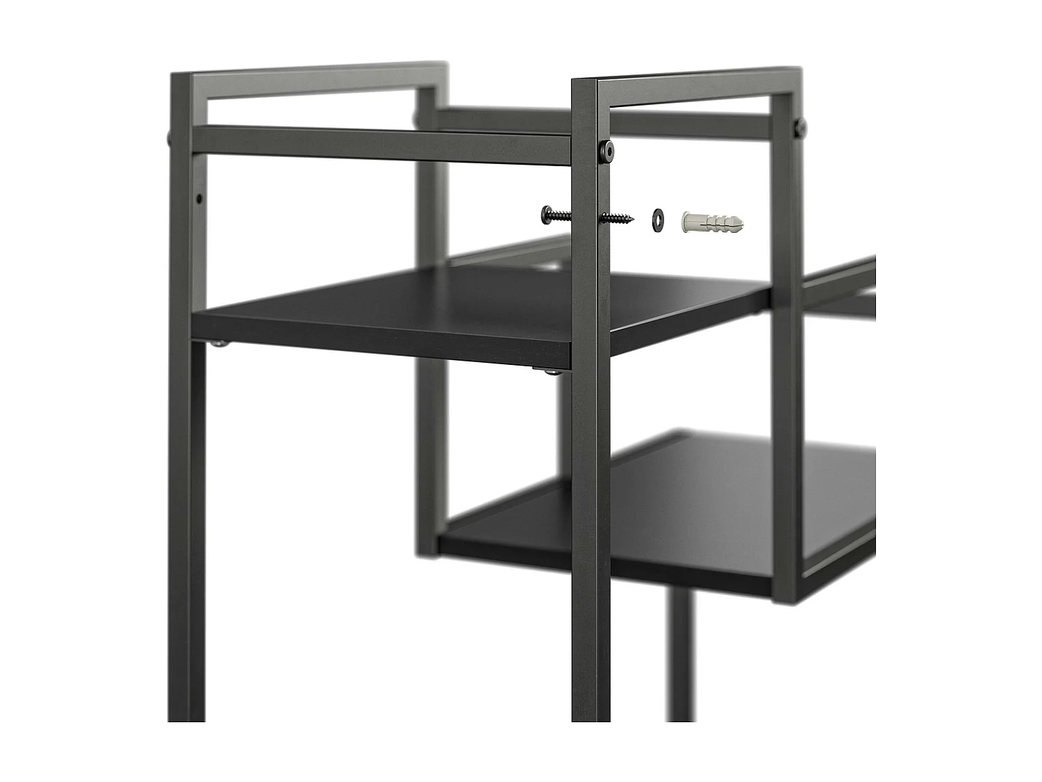 Weston | Support de plantes en aspect chêne noir