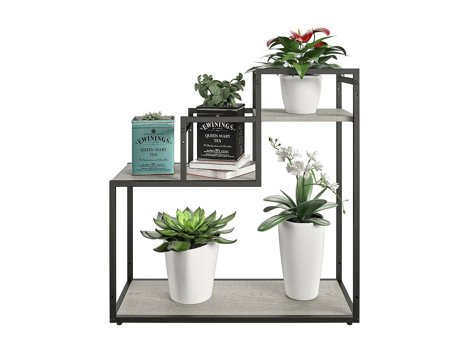 Weston | Support de plantes en aspect bois naturel