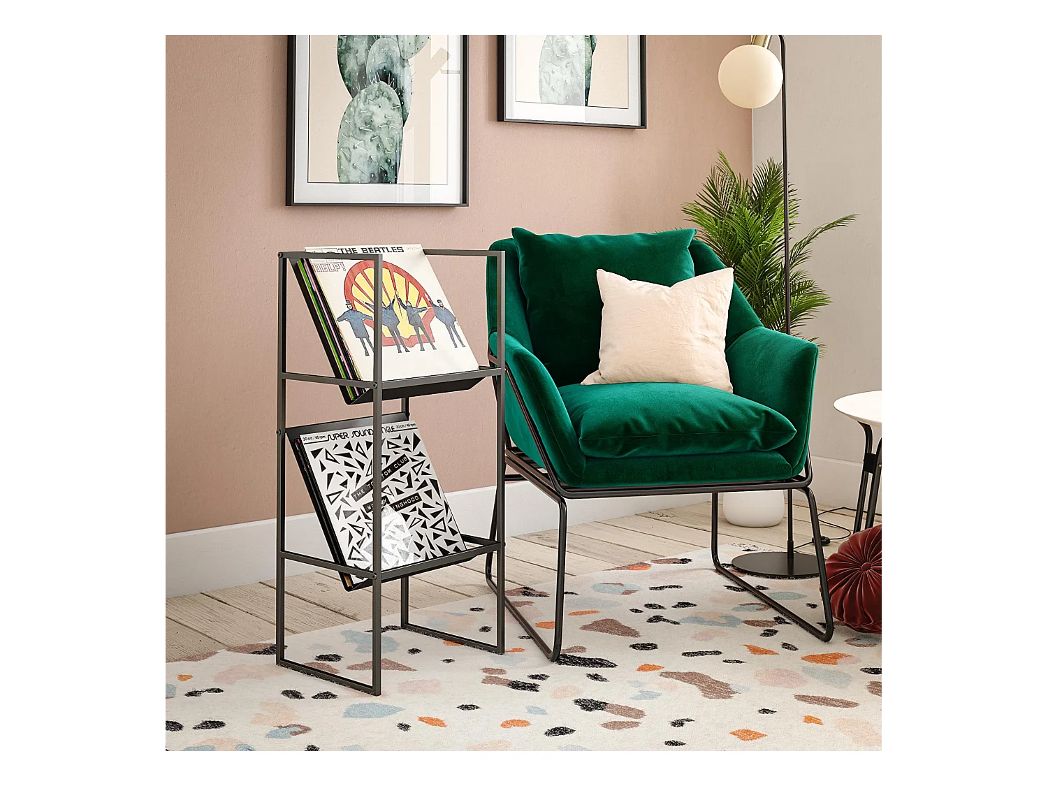 Helix | Rangement pour disques vinyles Noir