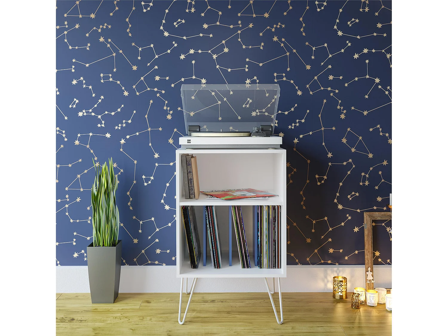 TurnTafelstandaard WitBlauw