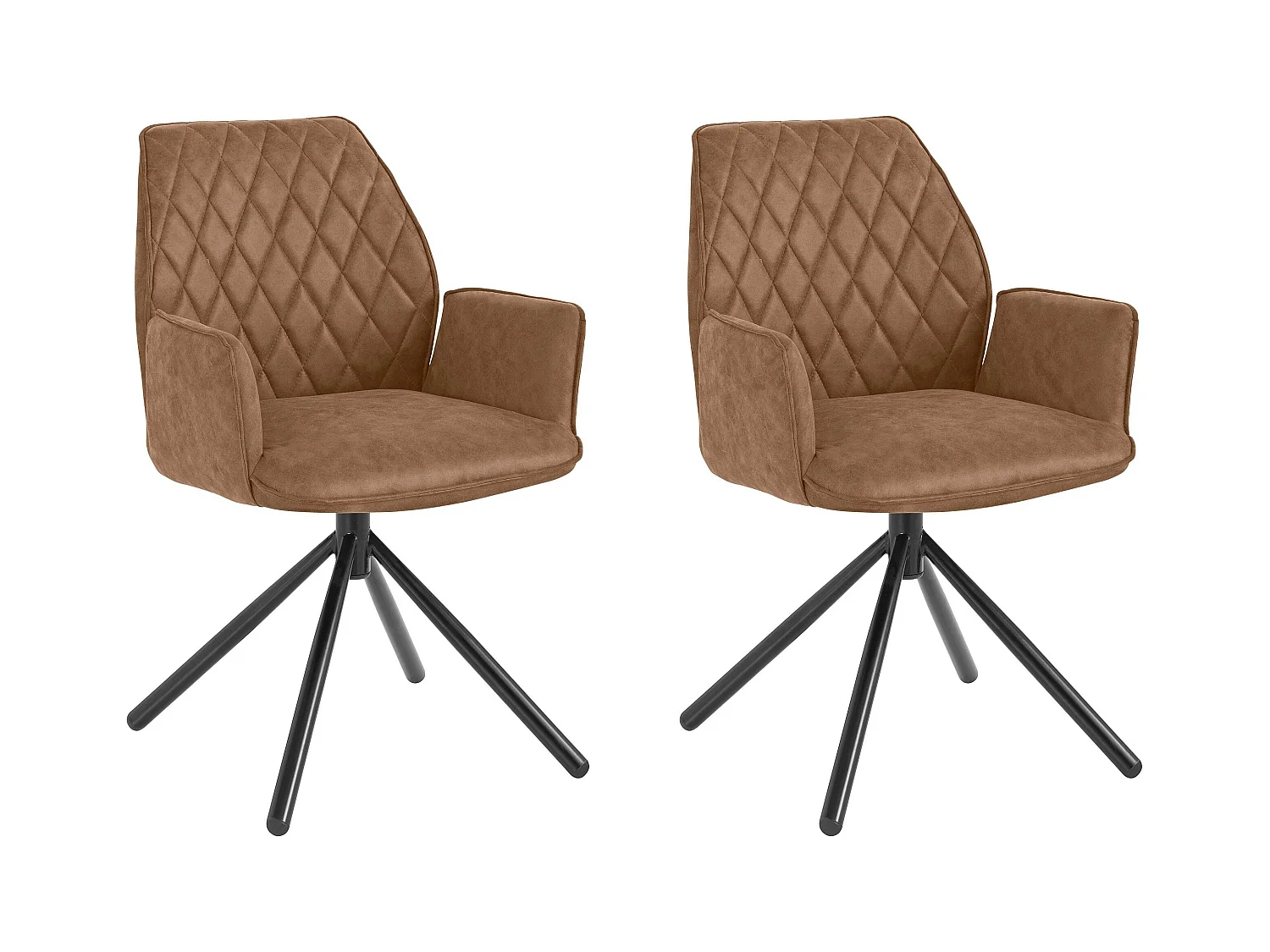 Preston | Chaise 2 Pack en Cognac