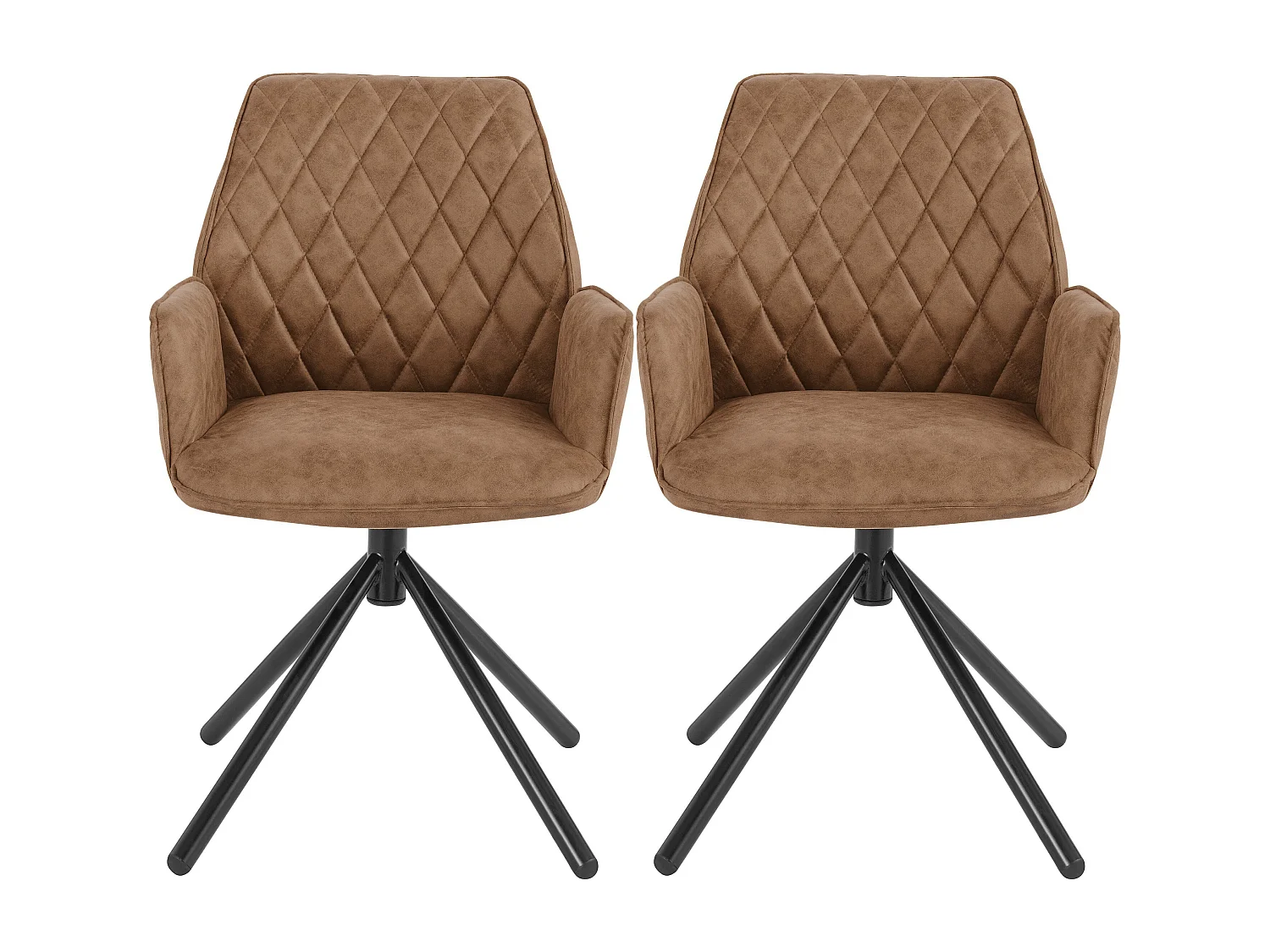 Conjunto de 4 cadeiras de jantar em veludo verde escuro