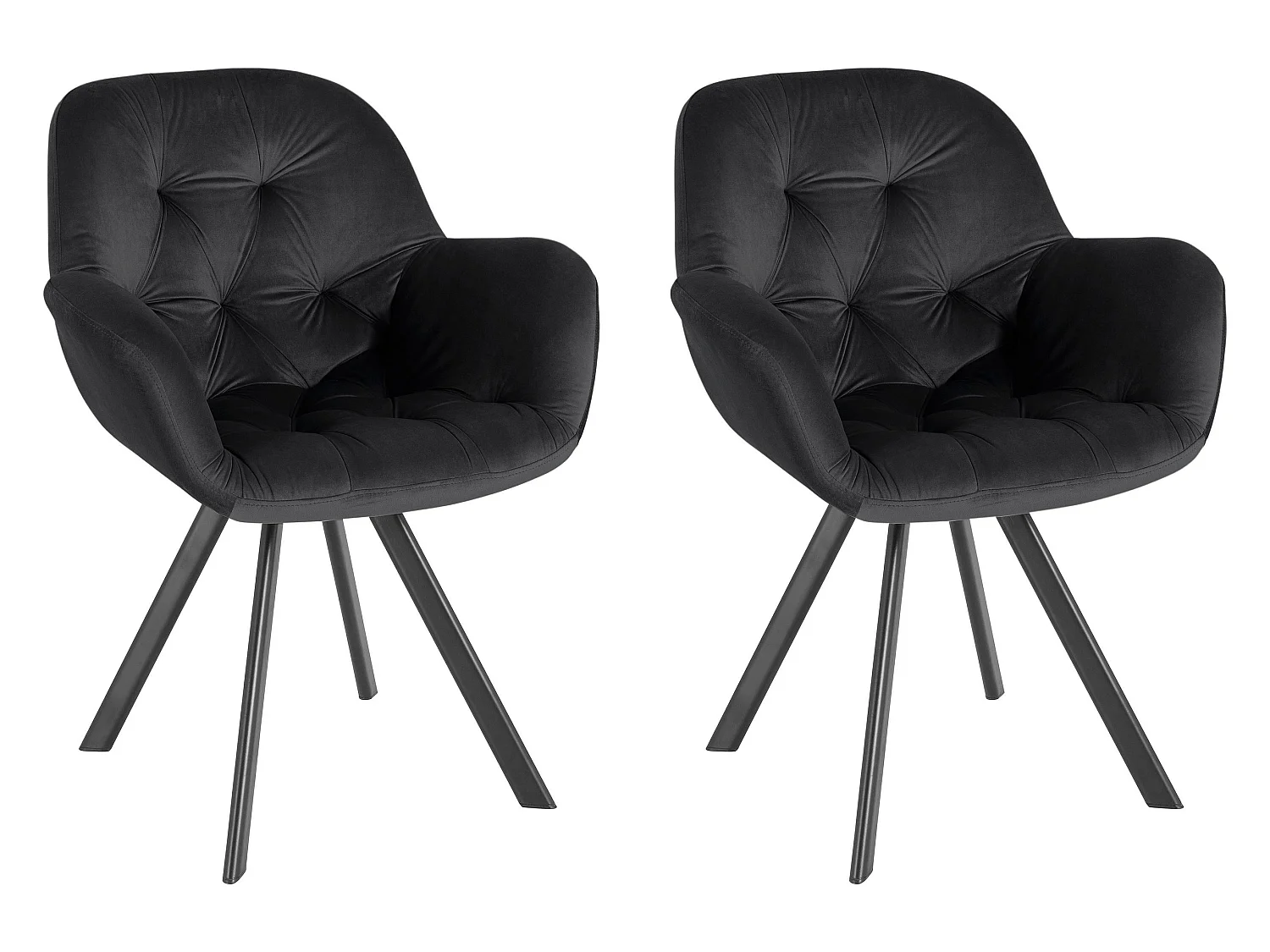 Elli | Fauteuil 2 Pack en Noir