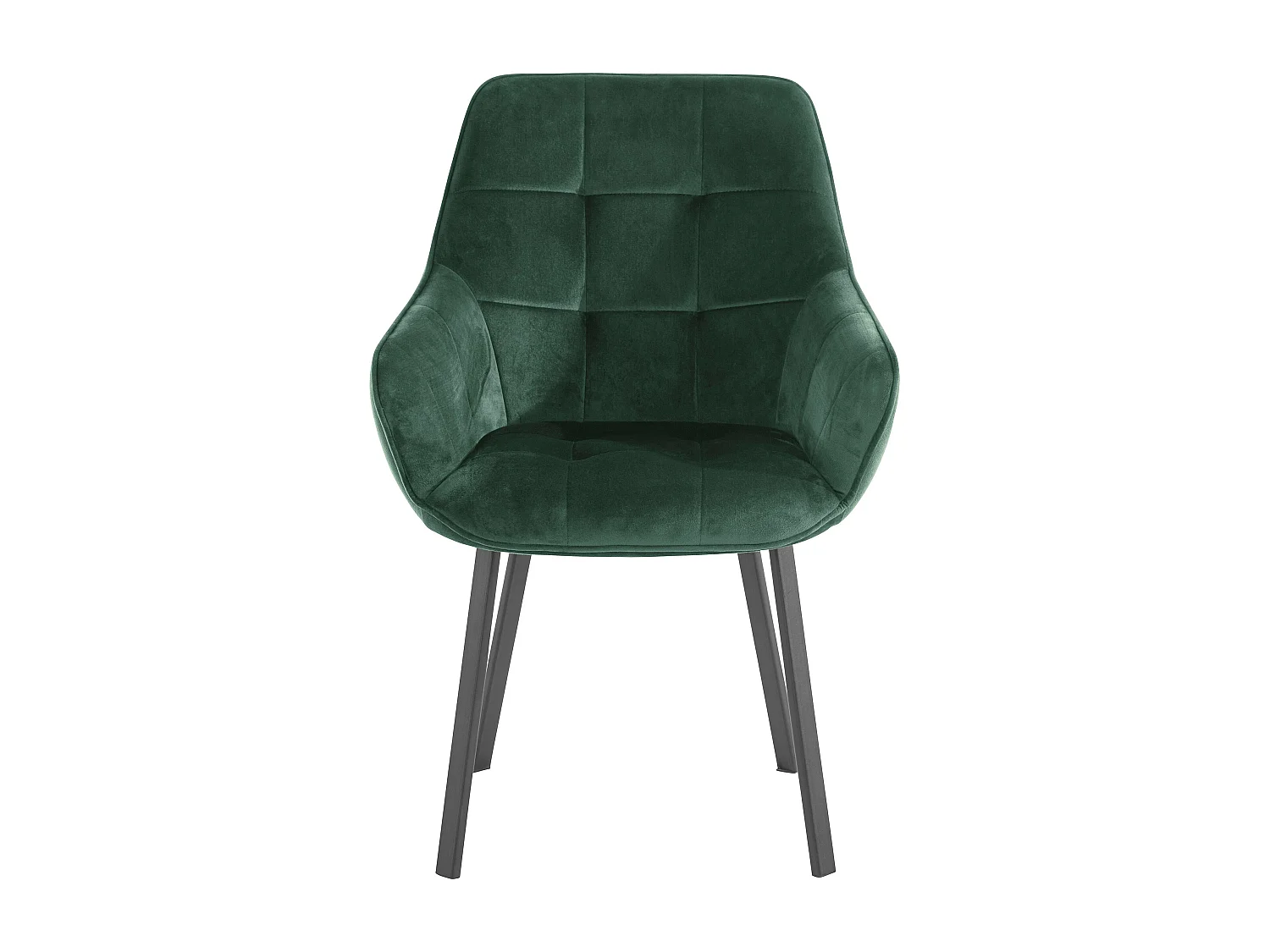 Conjunto de 2 cadeiras de jantar estofadas em veludo cappuccino