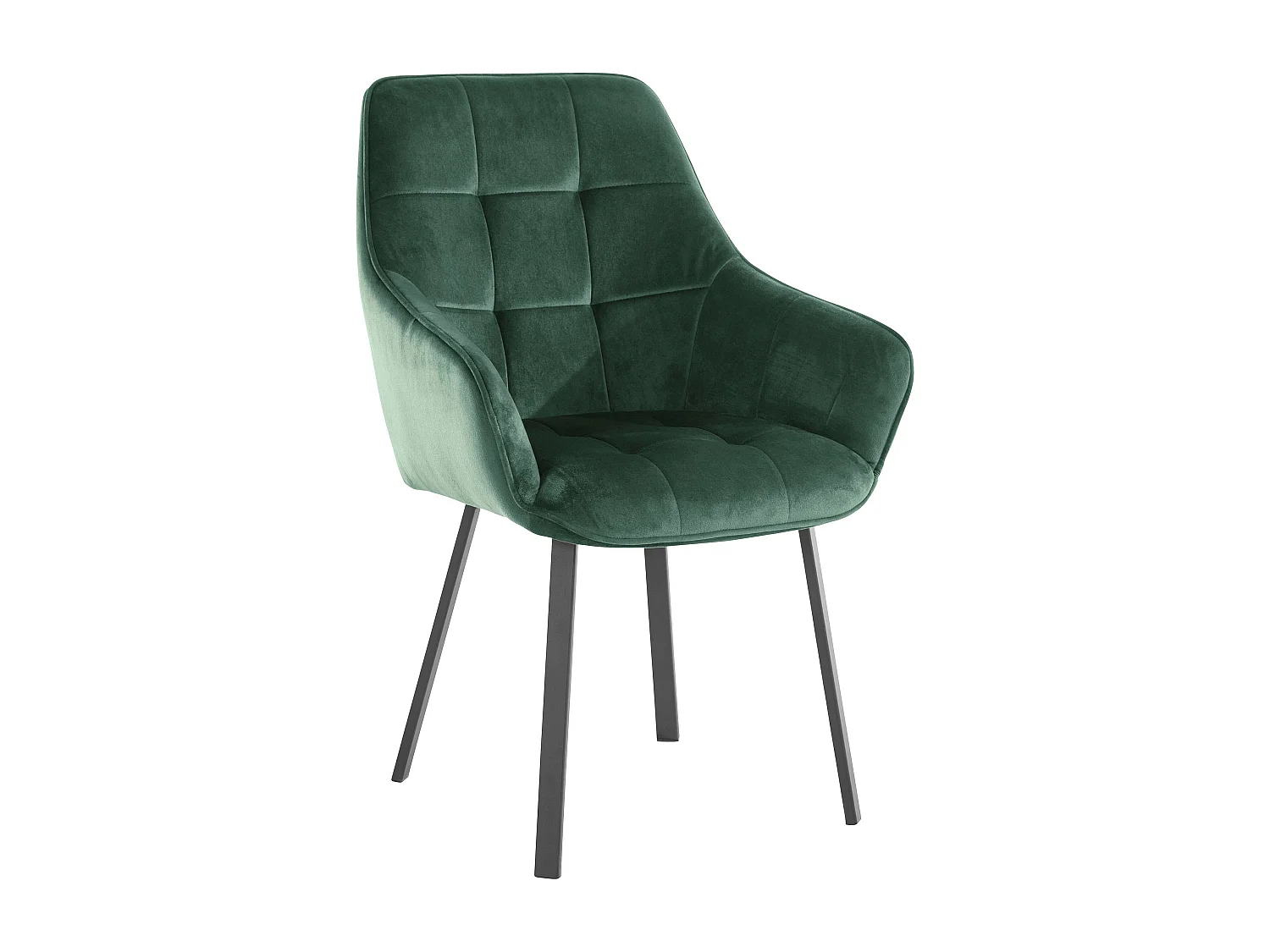 Conjunto de 2 cadeiras de jantar estofadas em veludo cappuccino