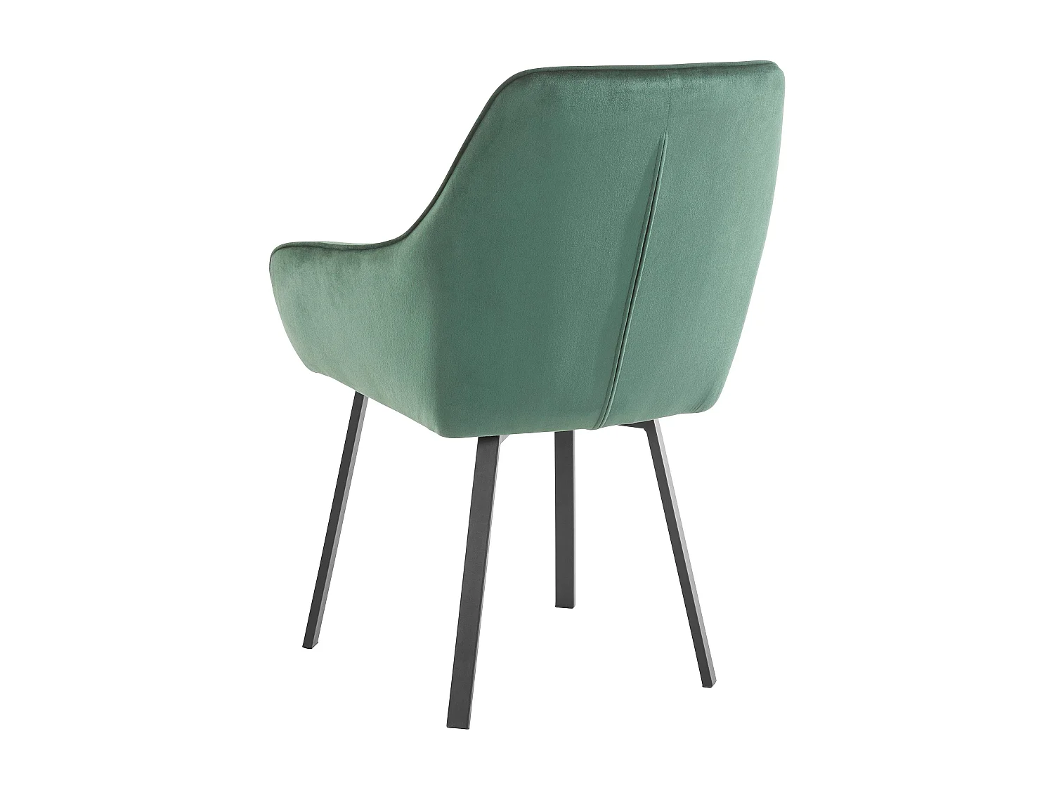 Conjunto de 2 cadeiras de jantar estofadas em veludo cappuccino