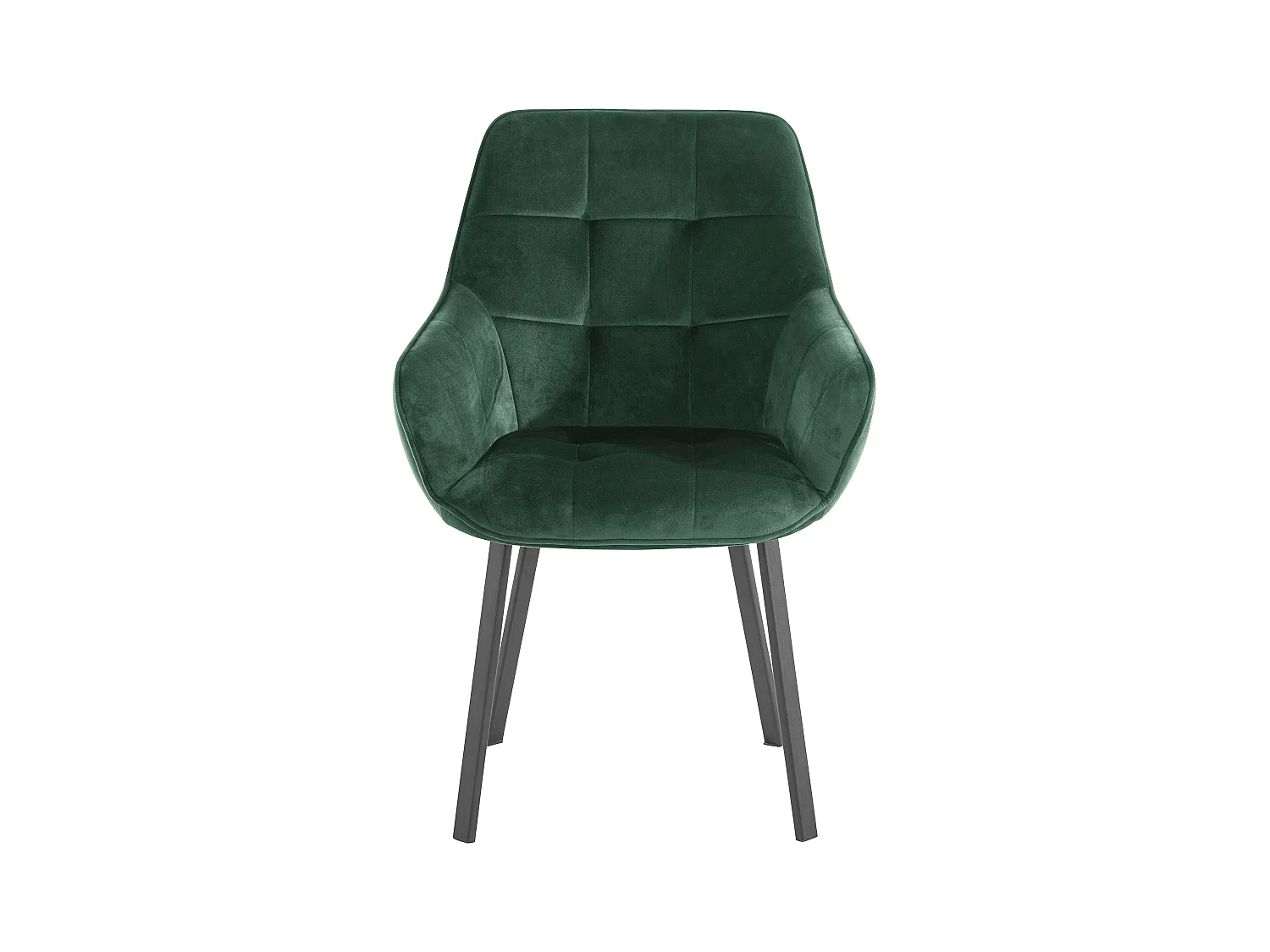 Poppy | Fauteuil 2 Pack en velours vert foncé