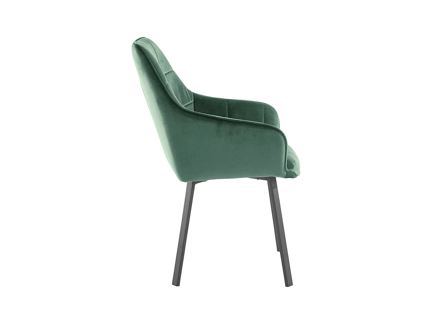 Poppy | Fauteuil 2 Pack en velours vert foncé
