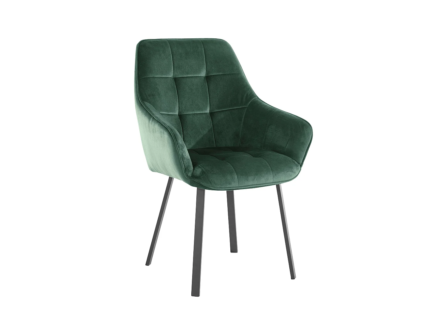 Poppy | Fauteuil 2 Pack en velours vert foncé