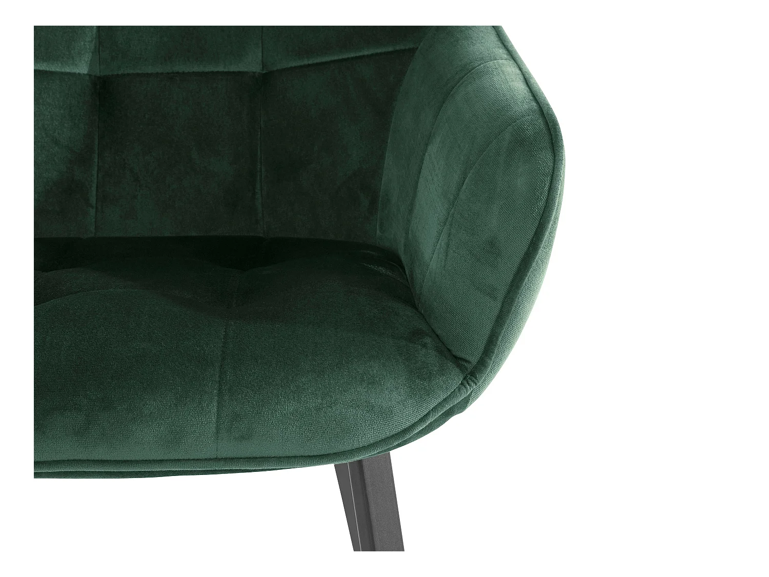 Poppy | Fauteuil 2 Pack en velours vert foncé