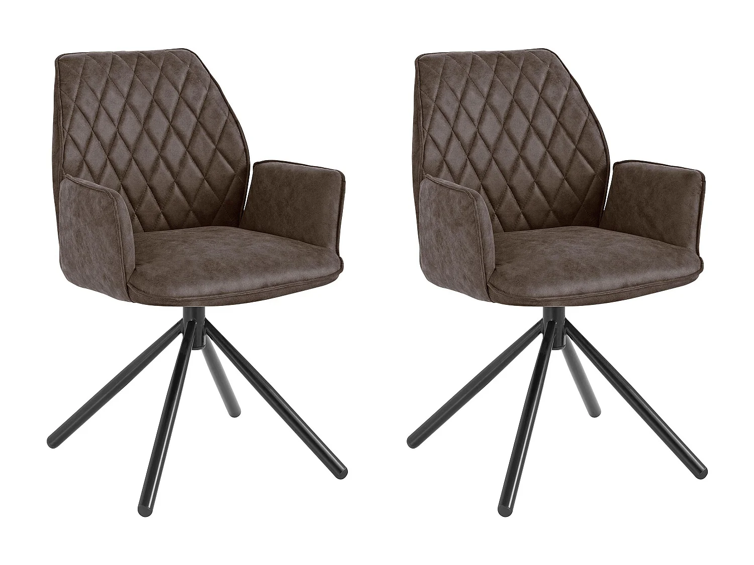 Stoel 2 PK Donkerbruin