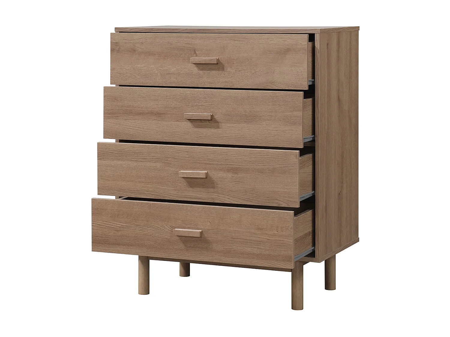 Commode 4 Laden Eiken