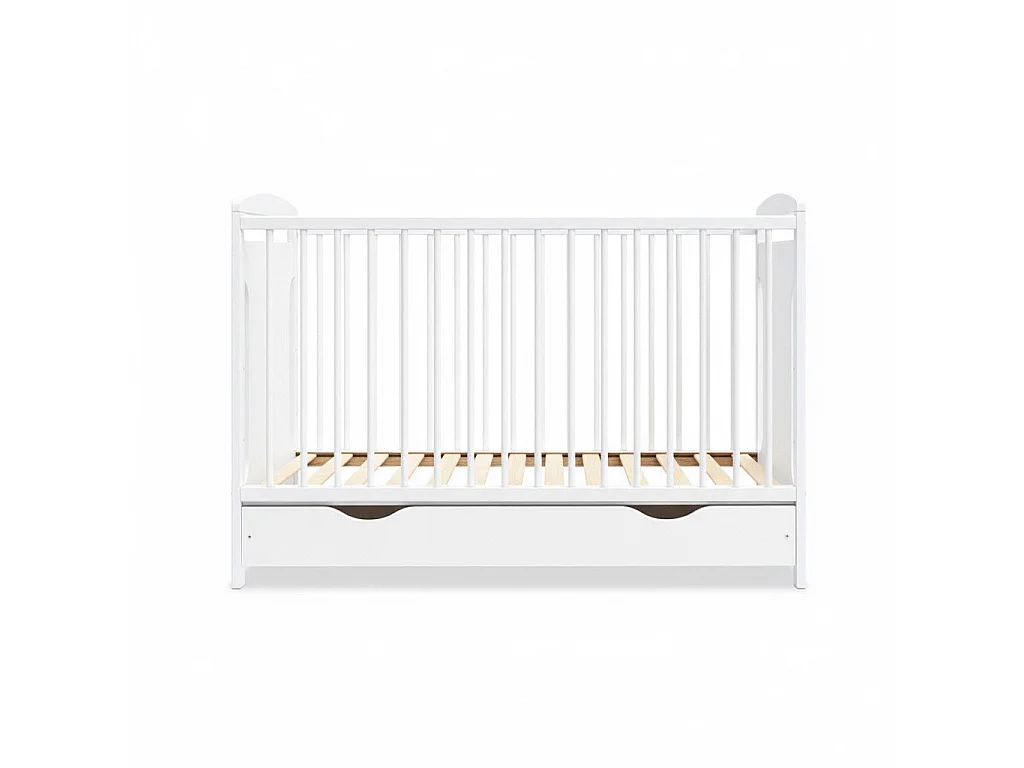 Lit bébé évolutif Margot blanc 60x 120 cm