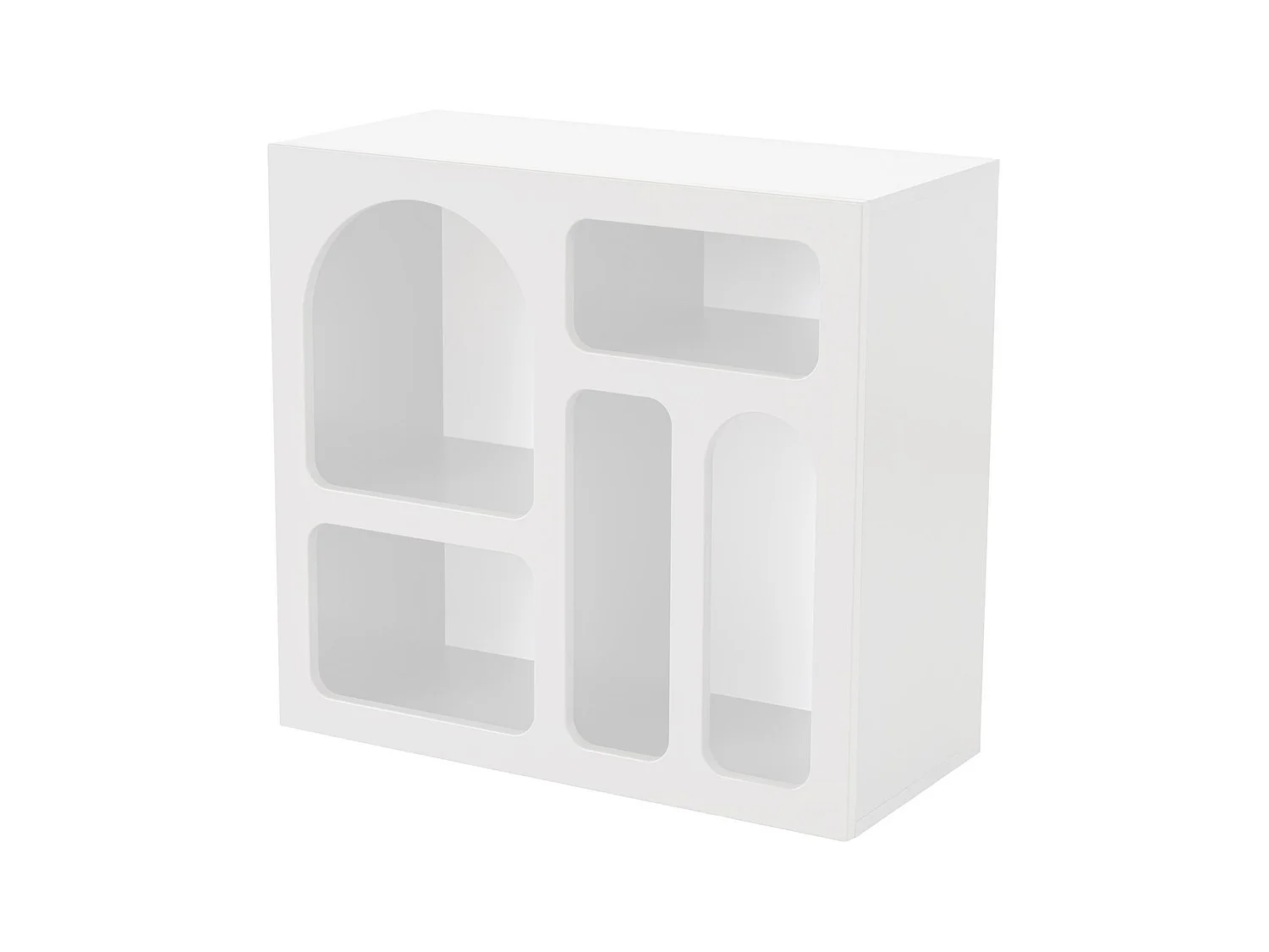 Consola con 5 estantes - blanco - LUELA