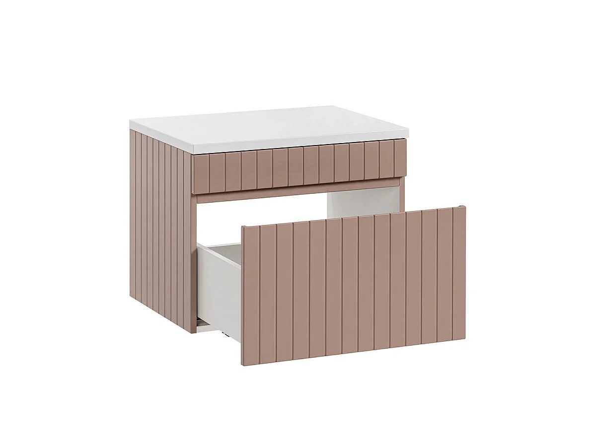 Underskab 60 cm med håndvask Zelie Pink og Hvid