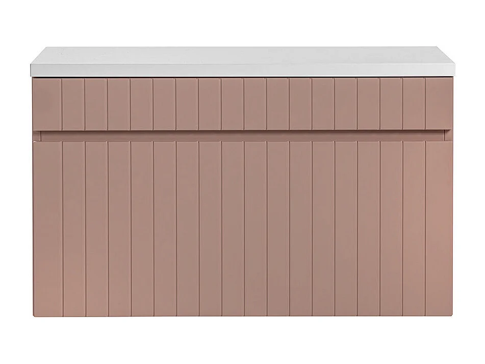 Zelie 80cm badmeubel in roze en wit