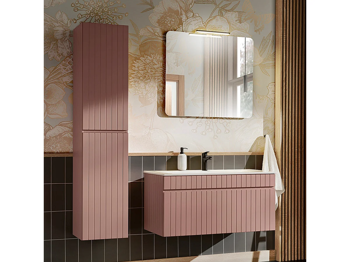 Onderbouw wastafel 100cm Zelie Roze