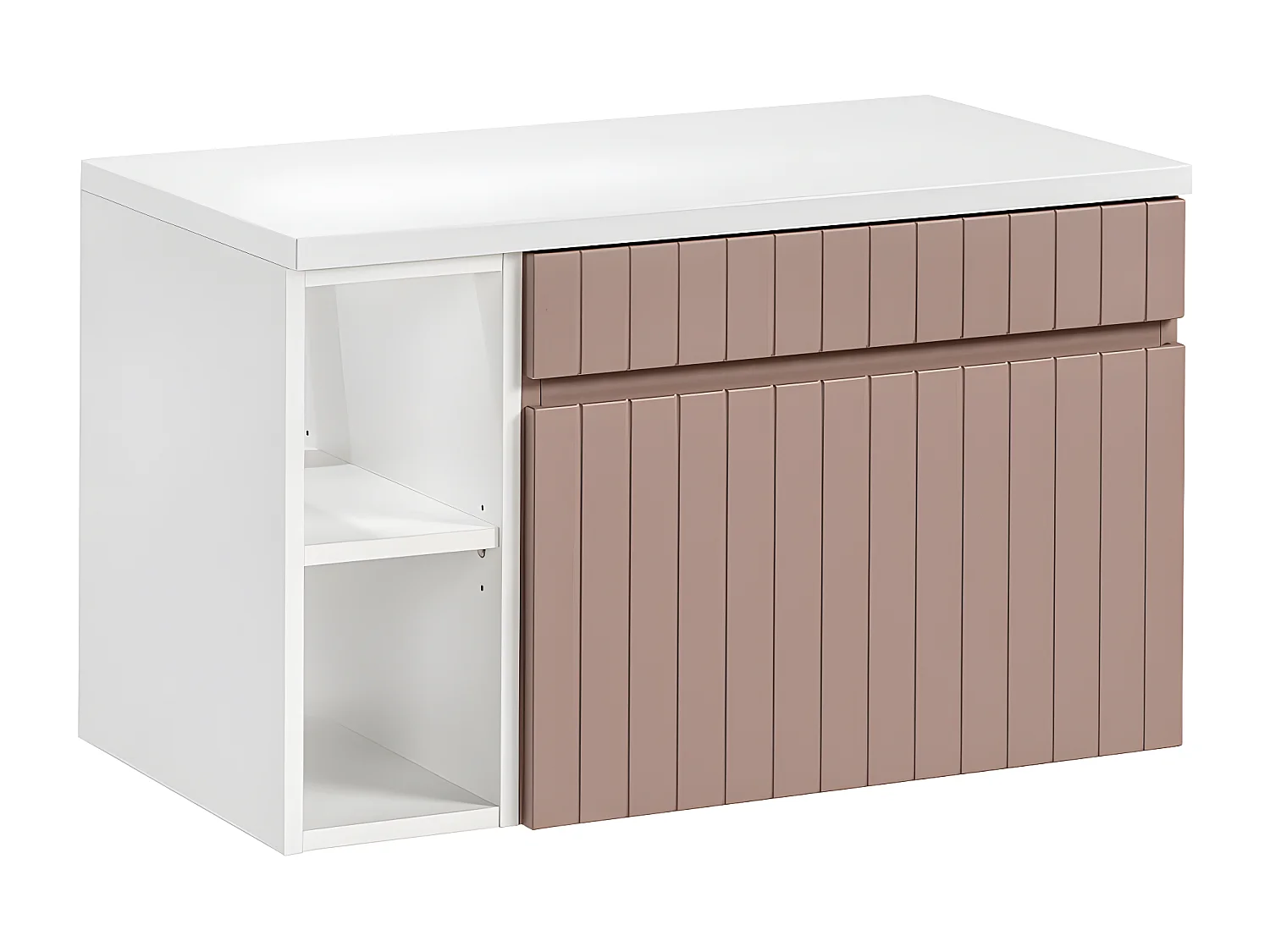 Onderkast 80cm 2 nissen Zelie Roze en Wit