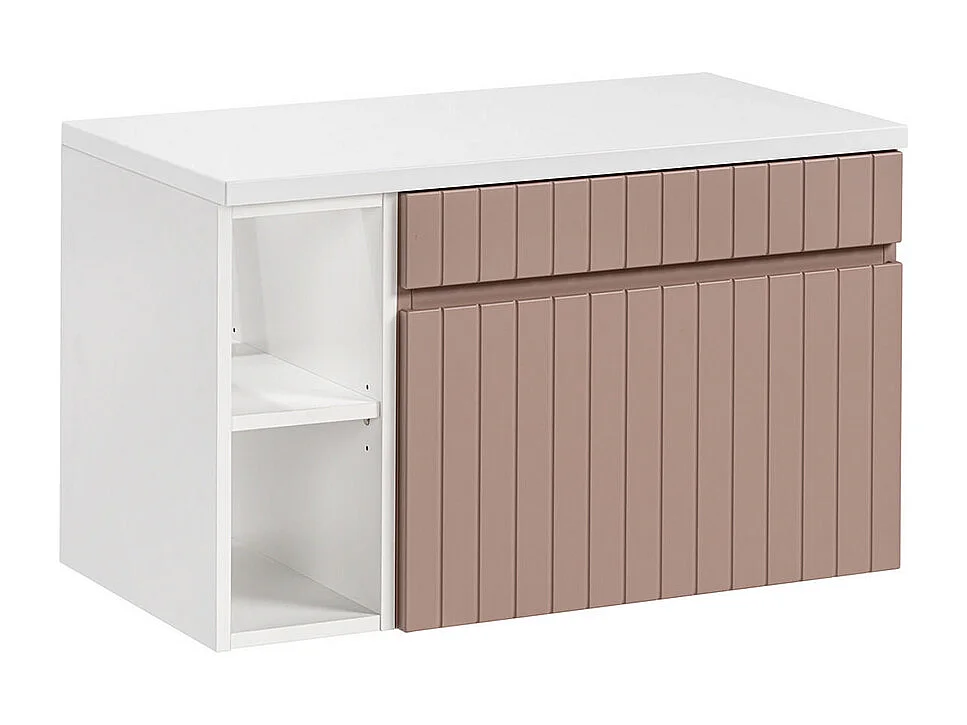 Onderkast 80cm 2 nissen Zelie Roze en Wit