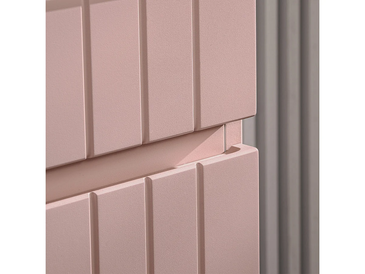 Meuble simple vasque encastrée 100cm Zelie Rose