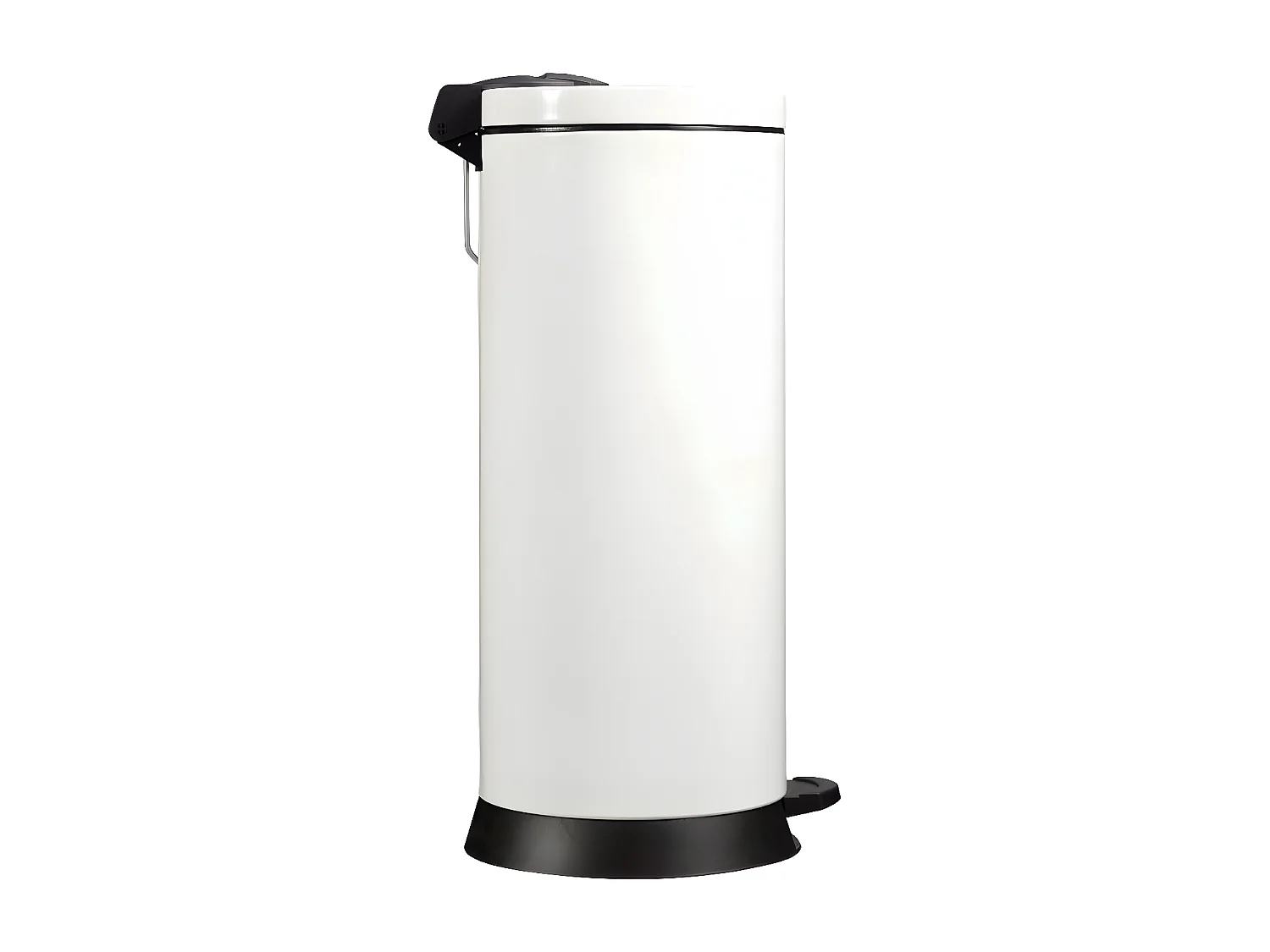 Rossignol Poubelle à pédale 30l blanc - 94024