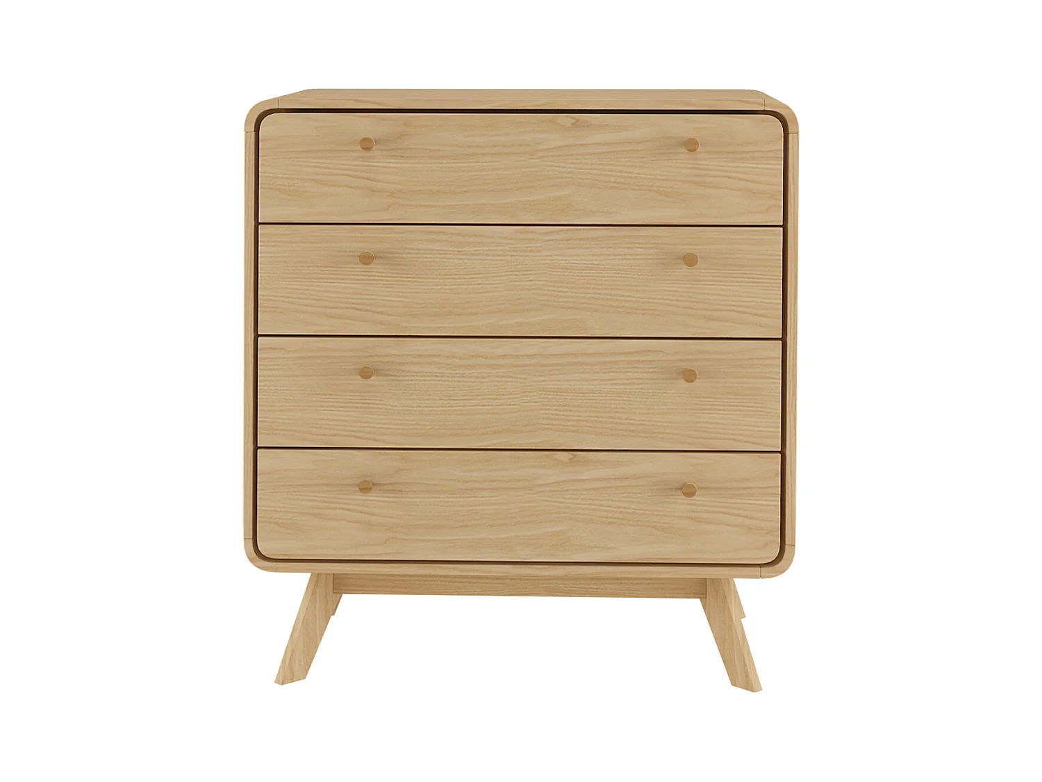 Binz | Commode avec 3 tiroirs Gris / Chêne