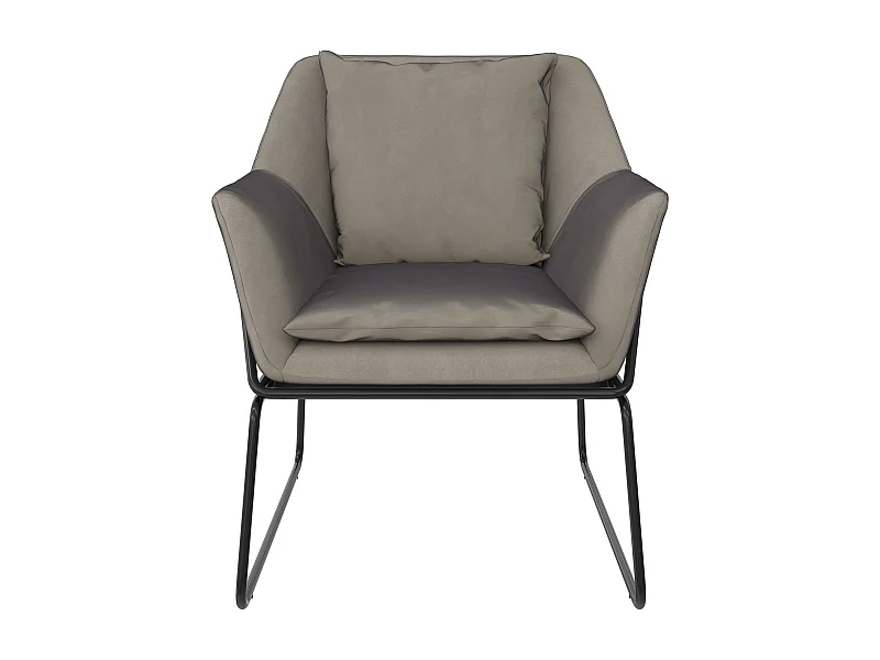 Avery | Chaise en velours gris