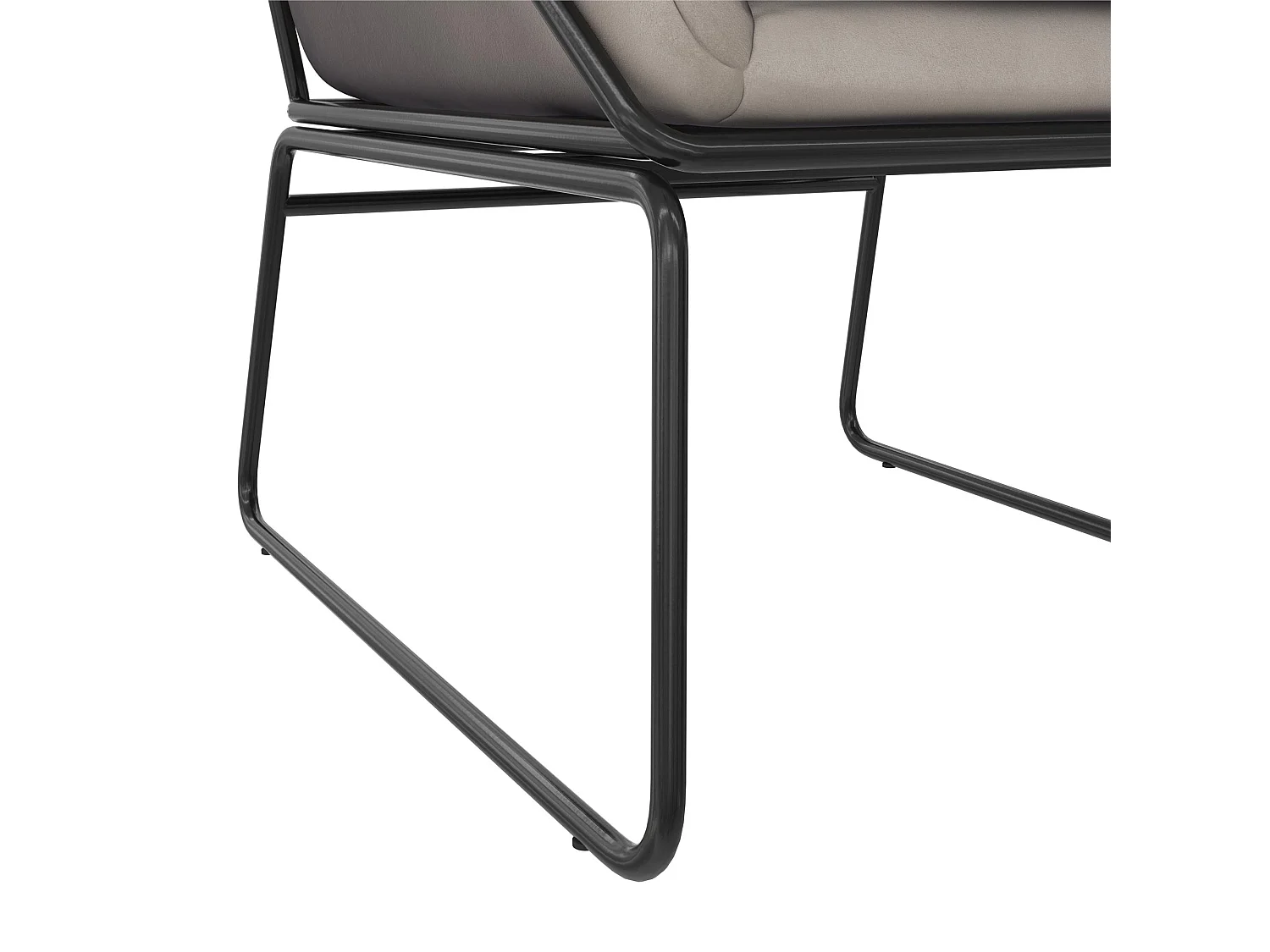 Avery | Chaise en velours gris
