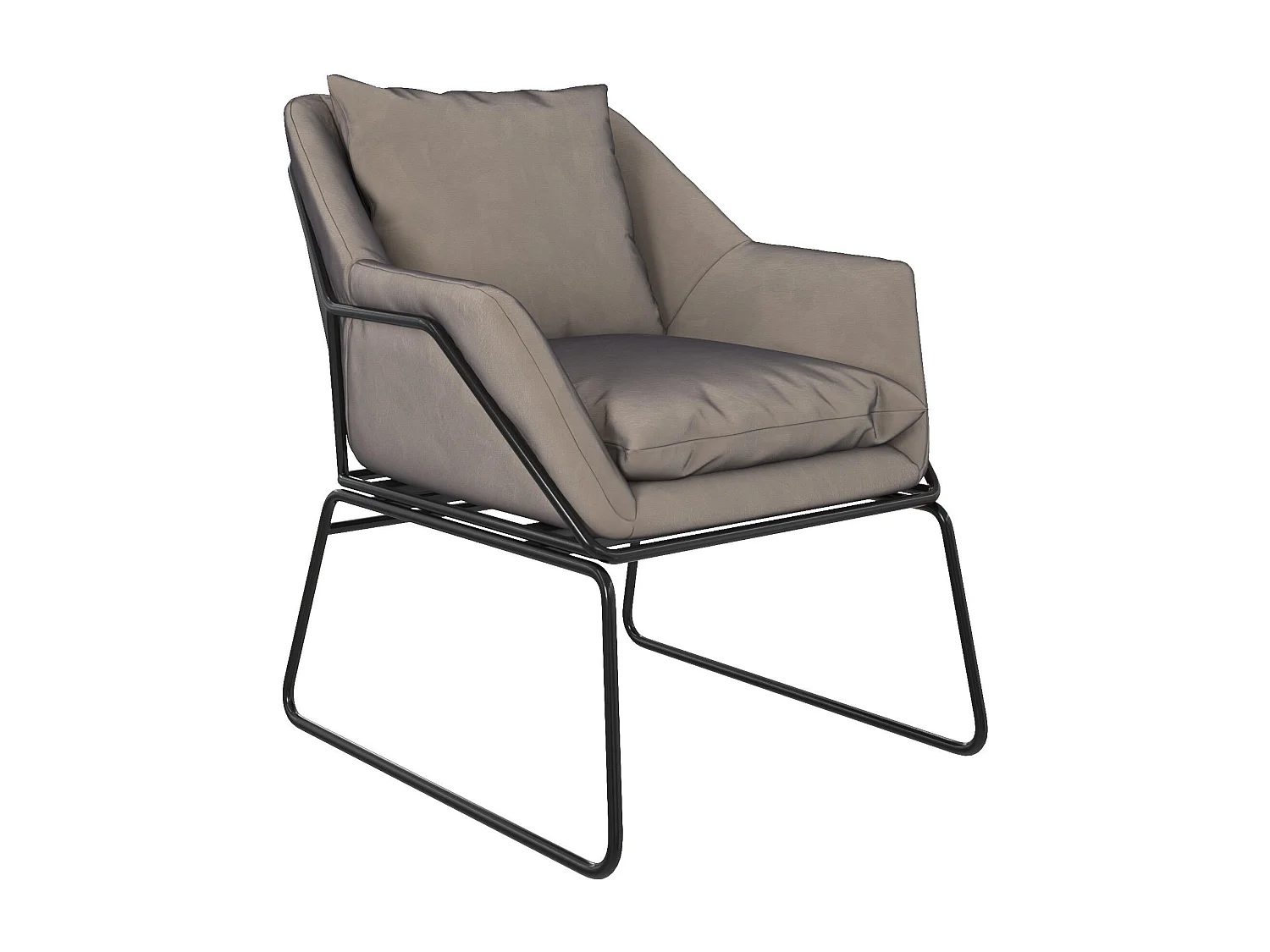 Avery | Chaise en velours gris
