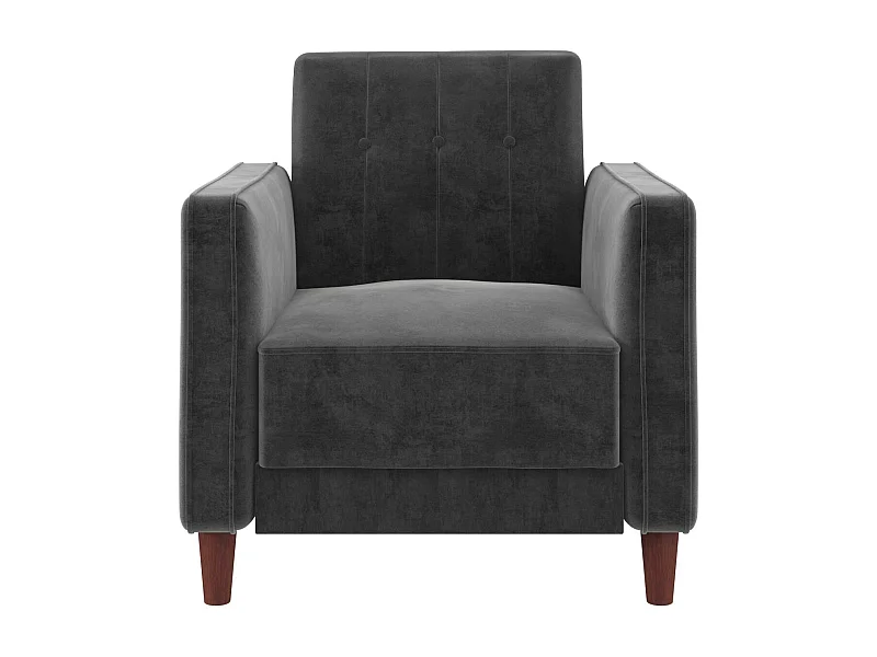 Pin Tufted | Cadeira em Veludo Cinzento