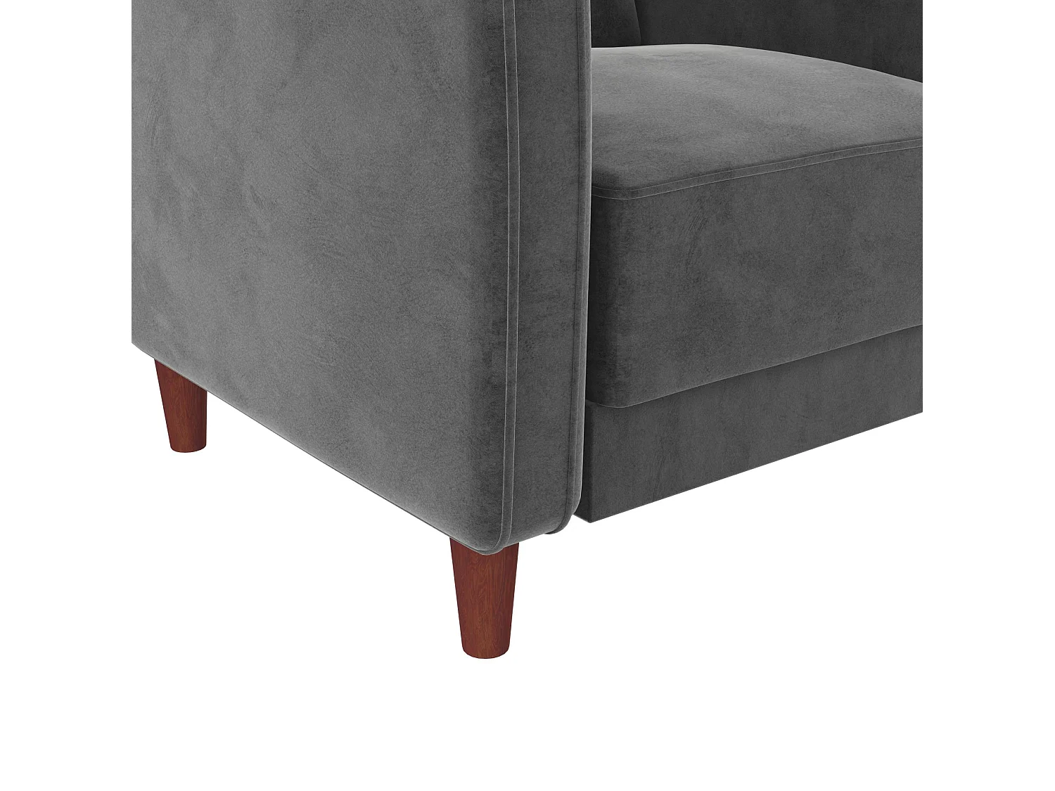 Accent Stoel in Fluweel Grijs