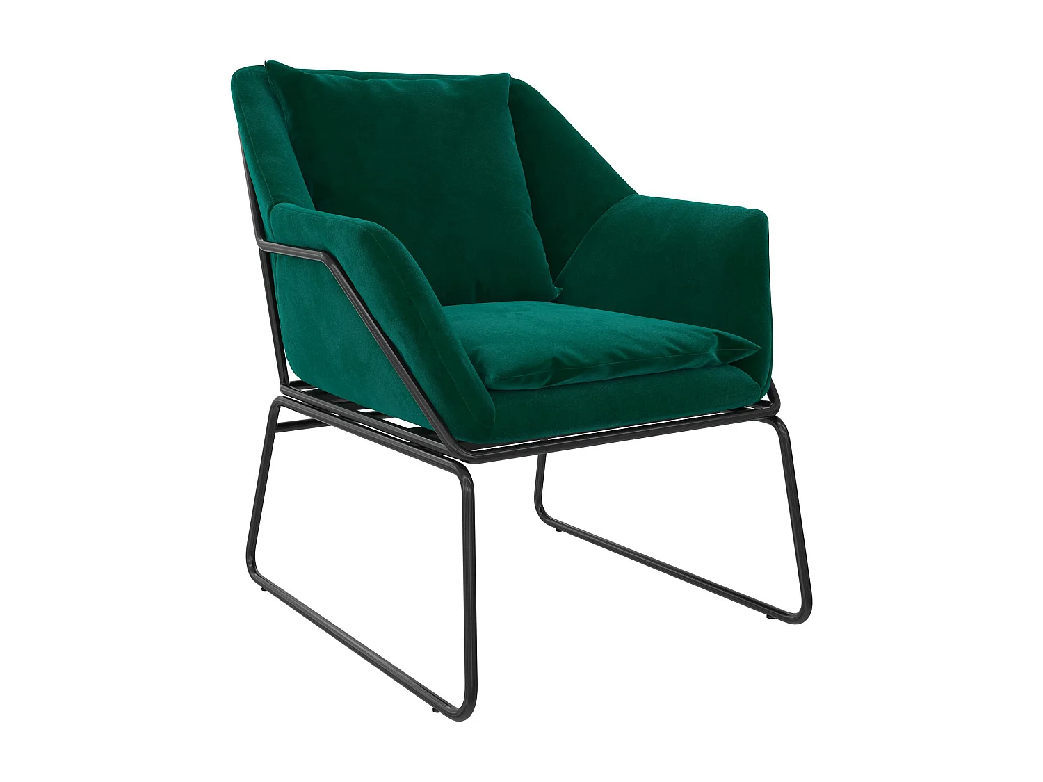 Avery | Chaise en velours vert