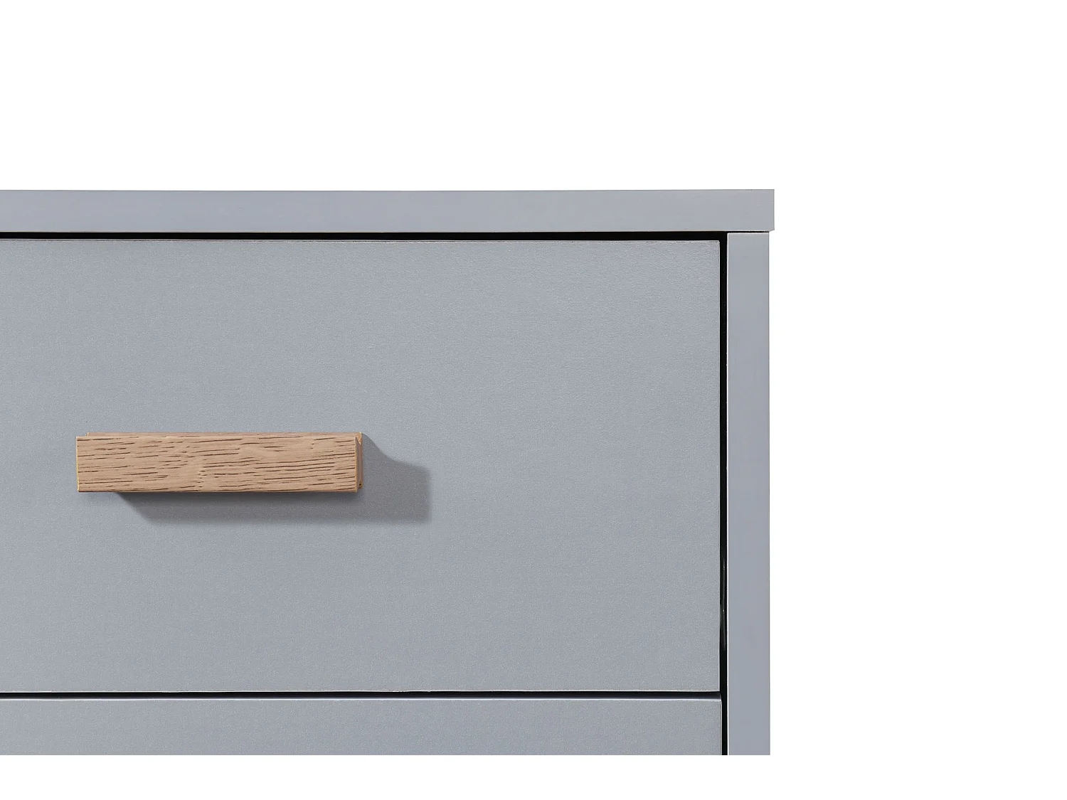 Comodino con 2 cassetti Rovere grigio