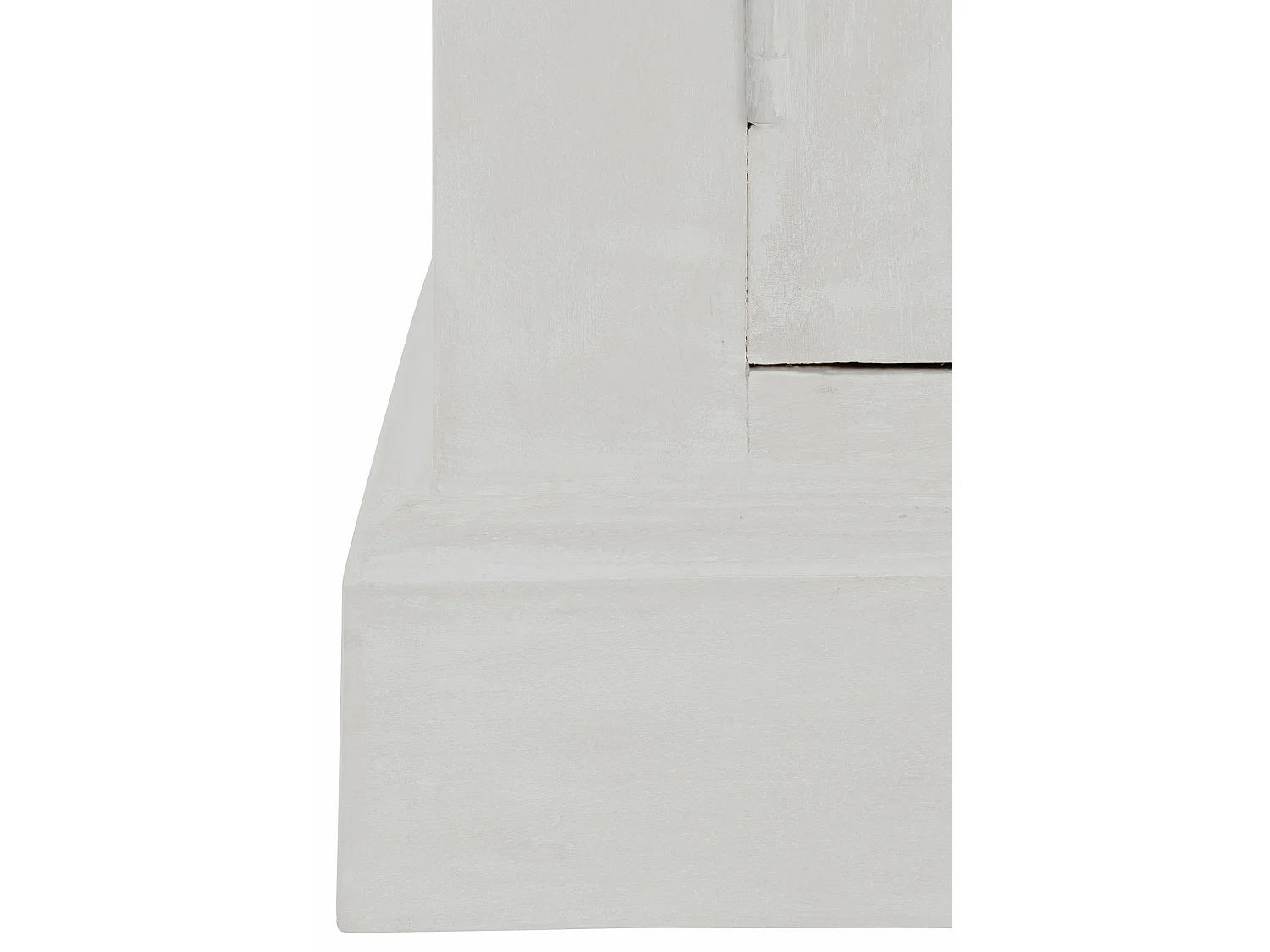 Armário de TV barroco com 2 portas de vidro em MDF cinzento