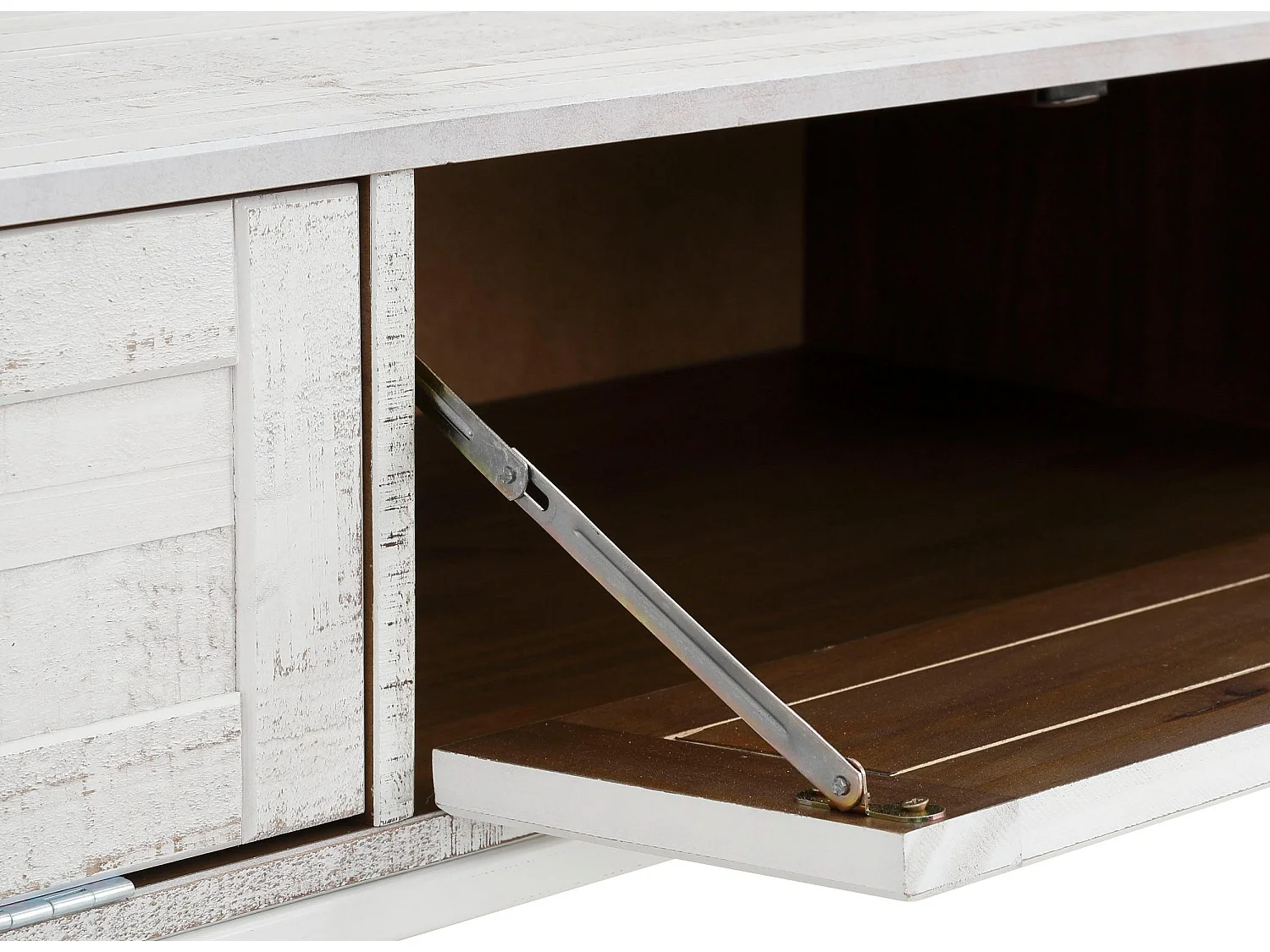 Freya | Móvel TV com 3 portas de abrir em Pinho Creme Branco