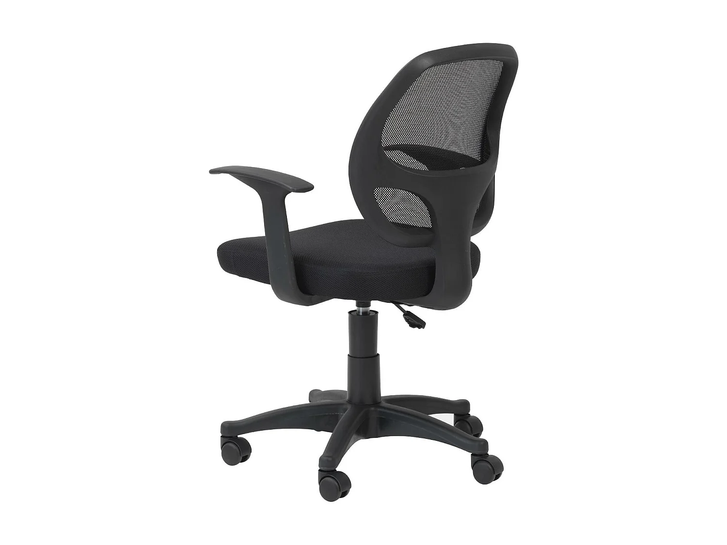 Davis | Chaise de bureau en tissu noir