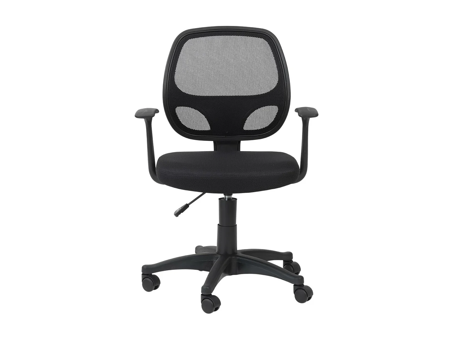 Davis | Chaise de bureau en tissu noir