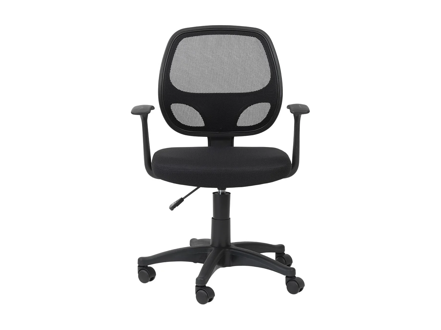 Davis | Chaise de bureau en tissu noir