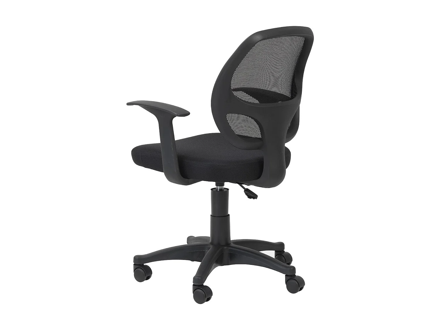 Davis | Chaise de bureau en tissu noir