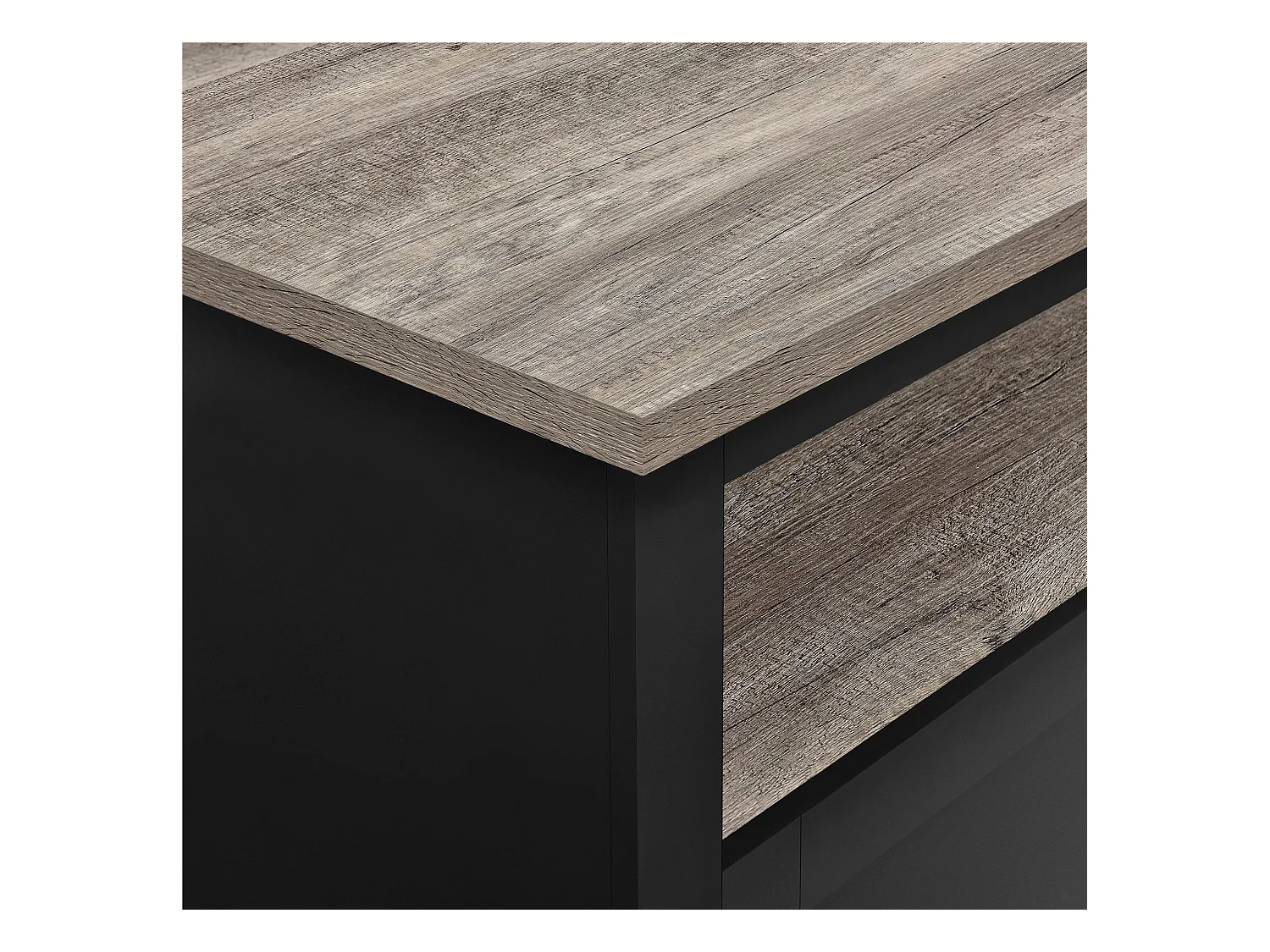 Carver | Table basse en aspect bois noir