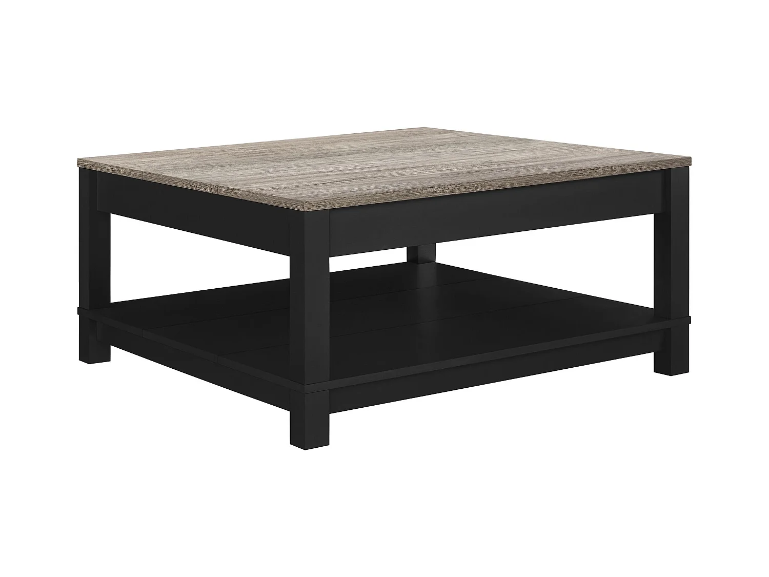 Carver | Table basse en aspect bois noir