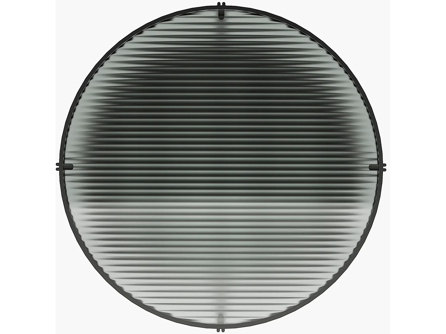 Ronde Salontafel Zwart Eiken