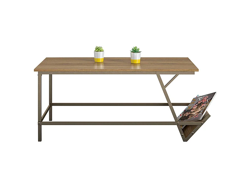 Regal | Table basse en aspect noyer