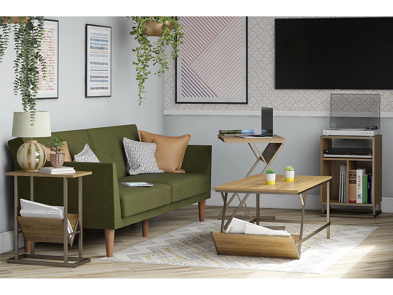 Regal | Table basse en aspect noyer