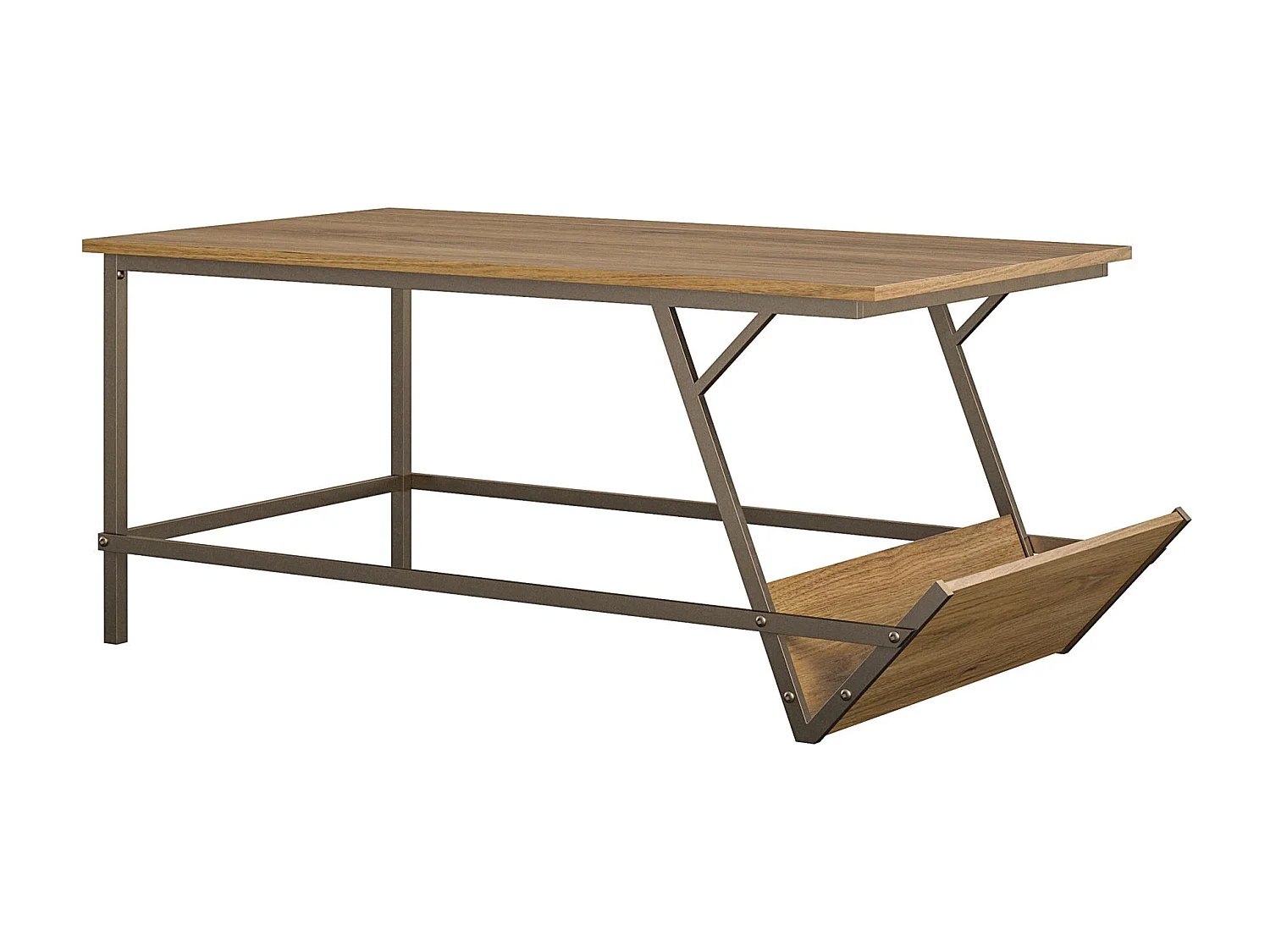 Regal | Table basse en aspect noyer