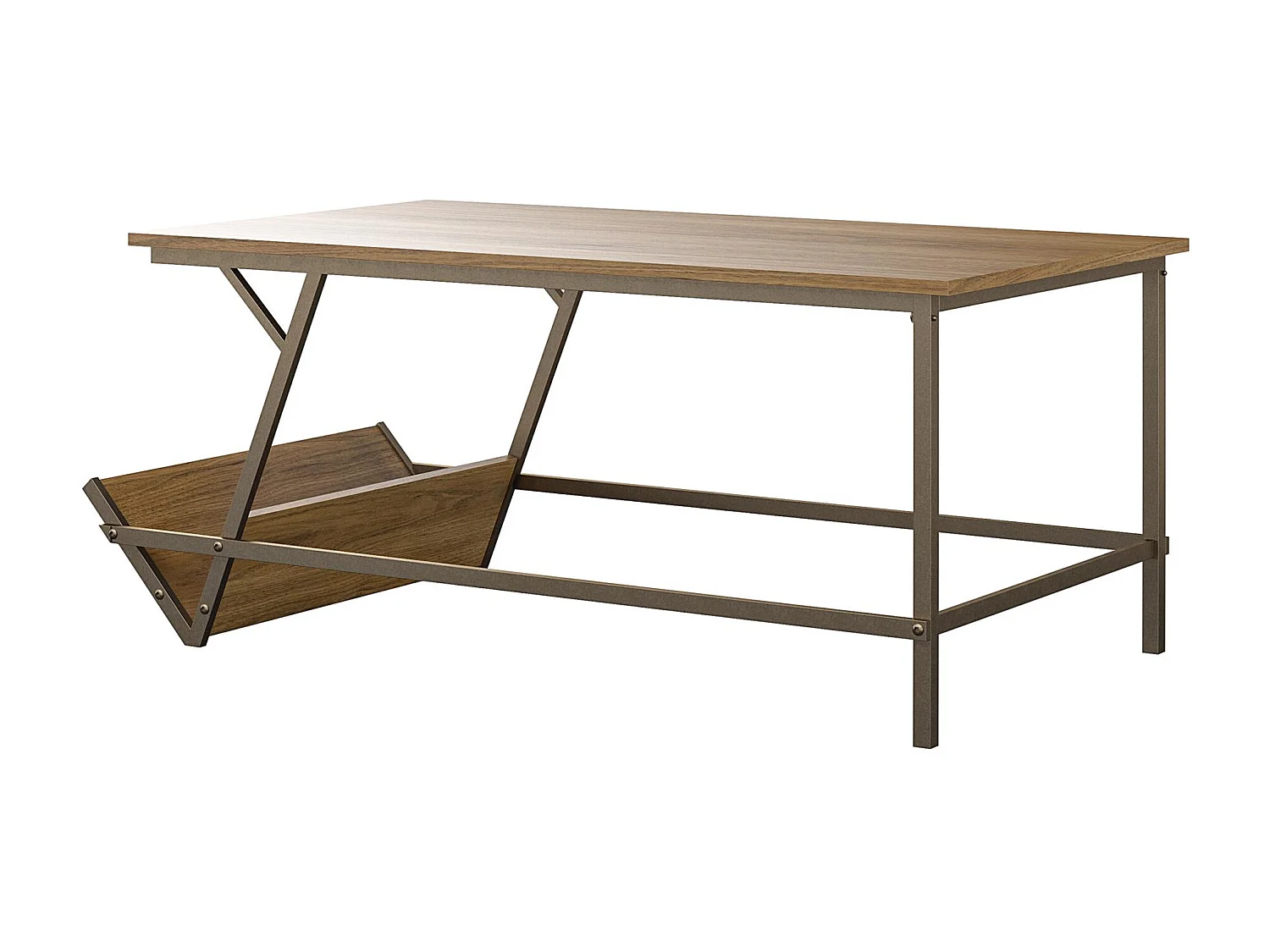 Regal | Table basse en aspect noyer