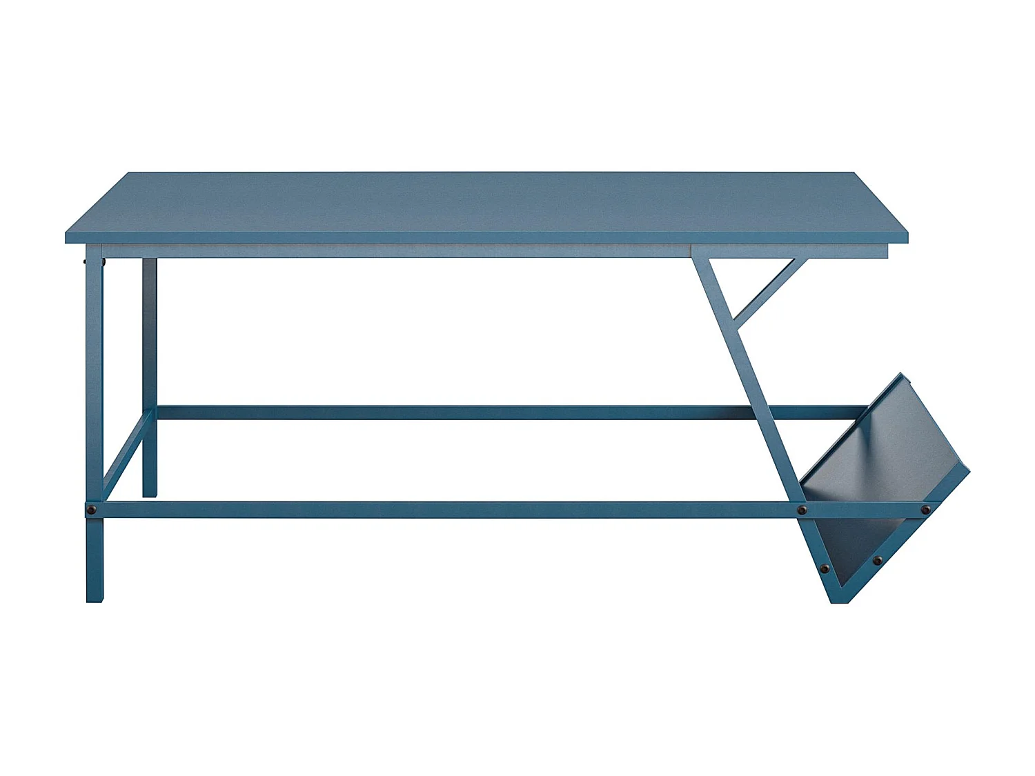 Regal | Table basse en aspect bois bleu