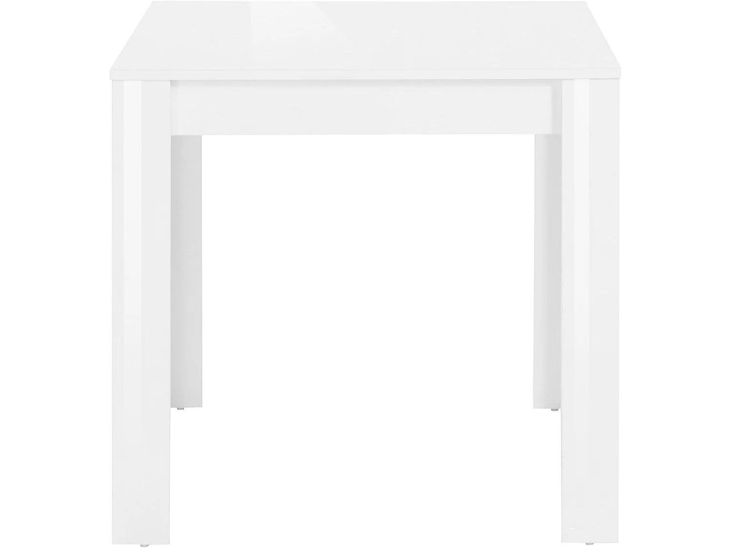 Lynn | Table de salle à manger 80x80 cm en MDF blanc