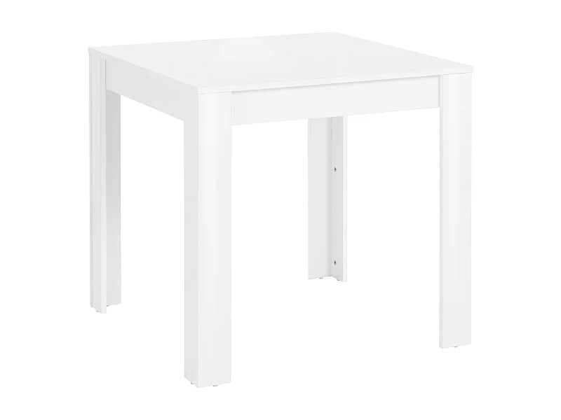 Lynn | Table de salle à manger 80x80 cm en MDF blanc