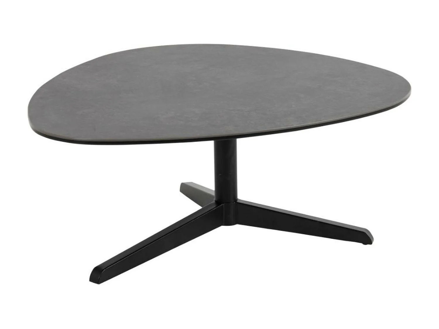 Barnsley Table basse 77 x 84 cm verre noir.